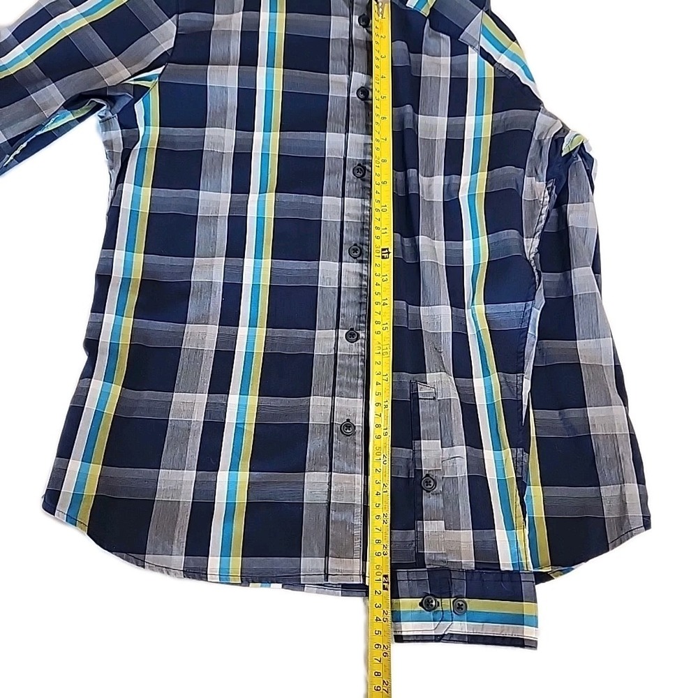 Columbia Omni-Wick Advanced Evaporation Shirt Blue Plaid Ls Button Up Mens M - Picture 6 of 9